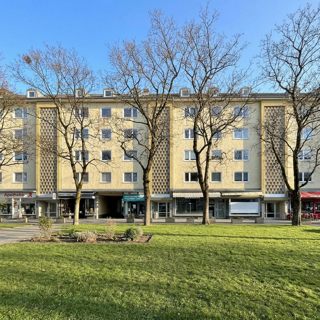Hausansicht der Bunzlauer Straße 12, München-Moosach