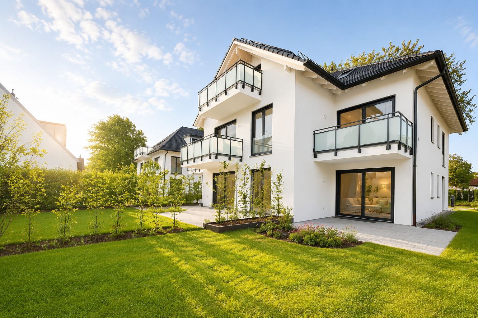Moderne 2-Zimmer-Neubauwohnung in Bogenhausen-Daglfing mit Tiefgaragenstellplatz