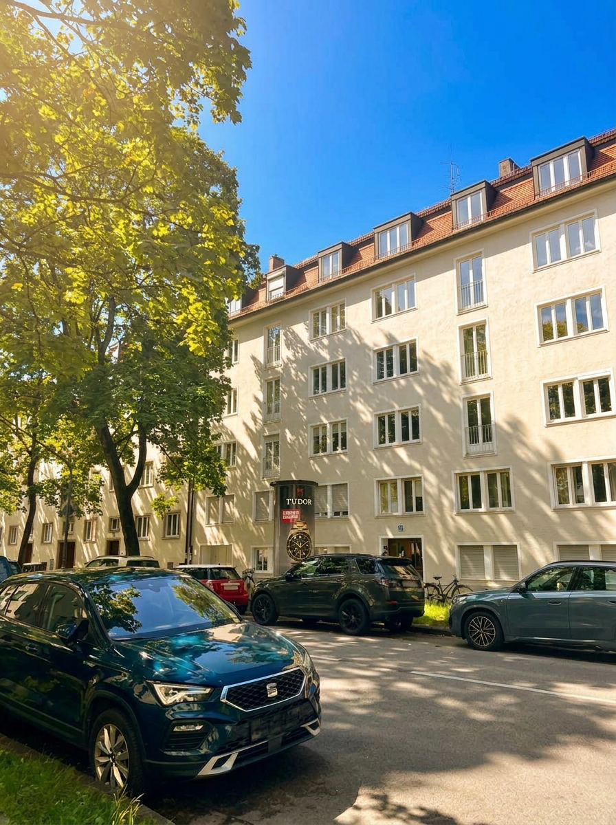Lichtdurchflutete 3-Zimmer-Dachgeschosswohnung im Herzogpark, Bogenhausen München