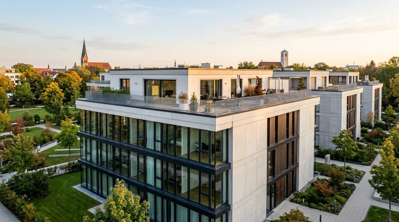 Penthouse Am Kesselhaus im Diamaltpark mit großer Sonnenterrasse